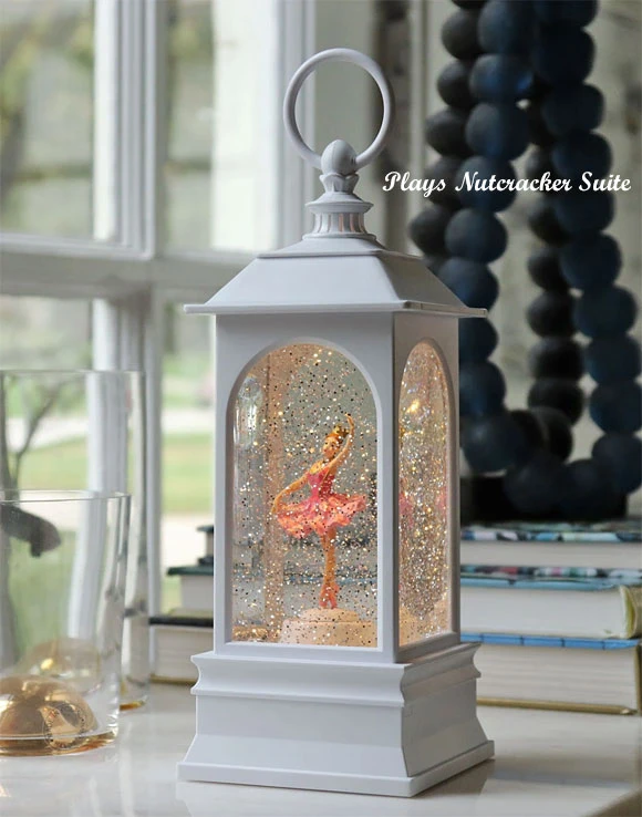 Animated Sugar Plum Fairy Ballerina Musical Lighted White Water Lantern 1 Animated Sugar Plum Fairy Ballerina Musical Lighted White Water Lantern