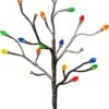 Lighted Multi Color Christmas Bulb Tree - 19.7 Inch New 2023