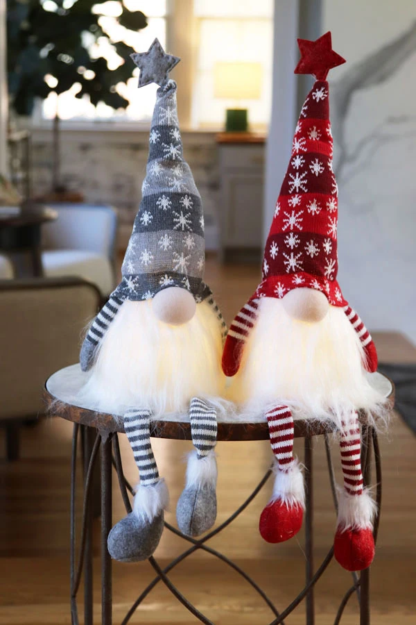 Battery Operated Lighted Christmas Gnomes 27 Inch Set Of 2 Shelf Sitters 1 Battery Operated Lighted Christmas Gnomes 27 Inch Set Of 2 Shelf Sitters