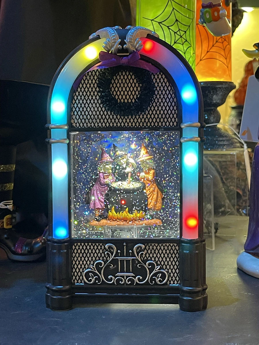 Lighted Halloween Water Lantern Juke Box Witches Brew And Flashing Lights - NEW 2023 2 Lighted Halloween Water Lantern Juke Box Witches Brew And Flashing Lights - NEW 2023 - Image 2
