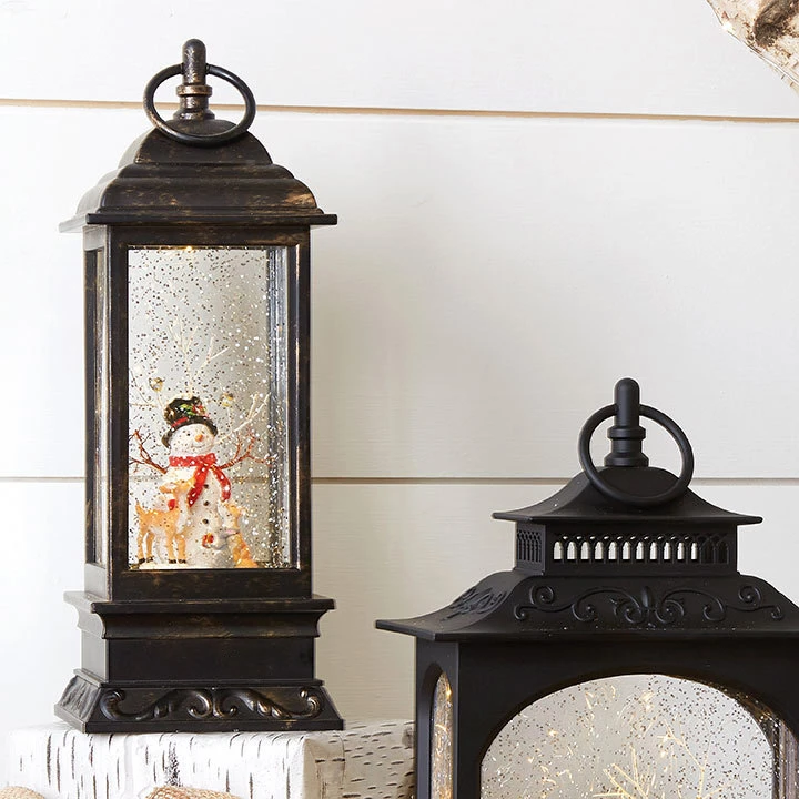 11 Inch Snowman Musical Lighted Water Lantern With Timer 1 11 Inch Snowman Musical Lighted Water Lantern With Timer