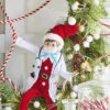 Doctor Elf Healthcare Hero In Santa Suit Posable 16 Inch