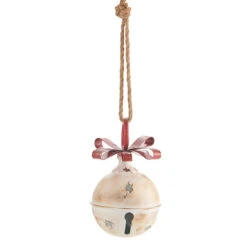 Metal Hanging Jingle Bell Ornament - 7.75 Inch RAZ 7 Metal Hanging Jingle Bell Ornament - 7.75 Inch RAZ -King of Christmas 4015936 main