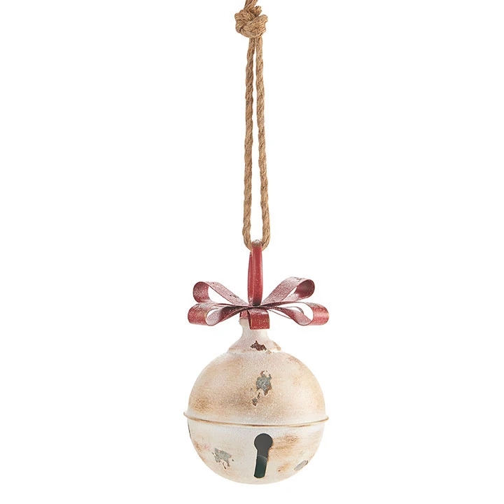 Metal Hanging Jingle Bell Ornament - 7.75 Inch RAZ 4 Metal Hanging Jingle Bell Ornament - 7.75 Inch RAZ - Image 4