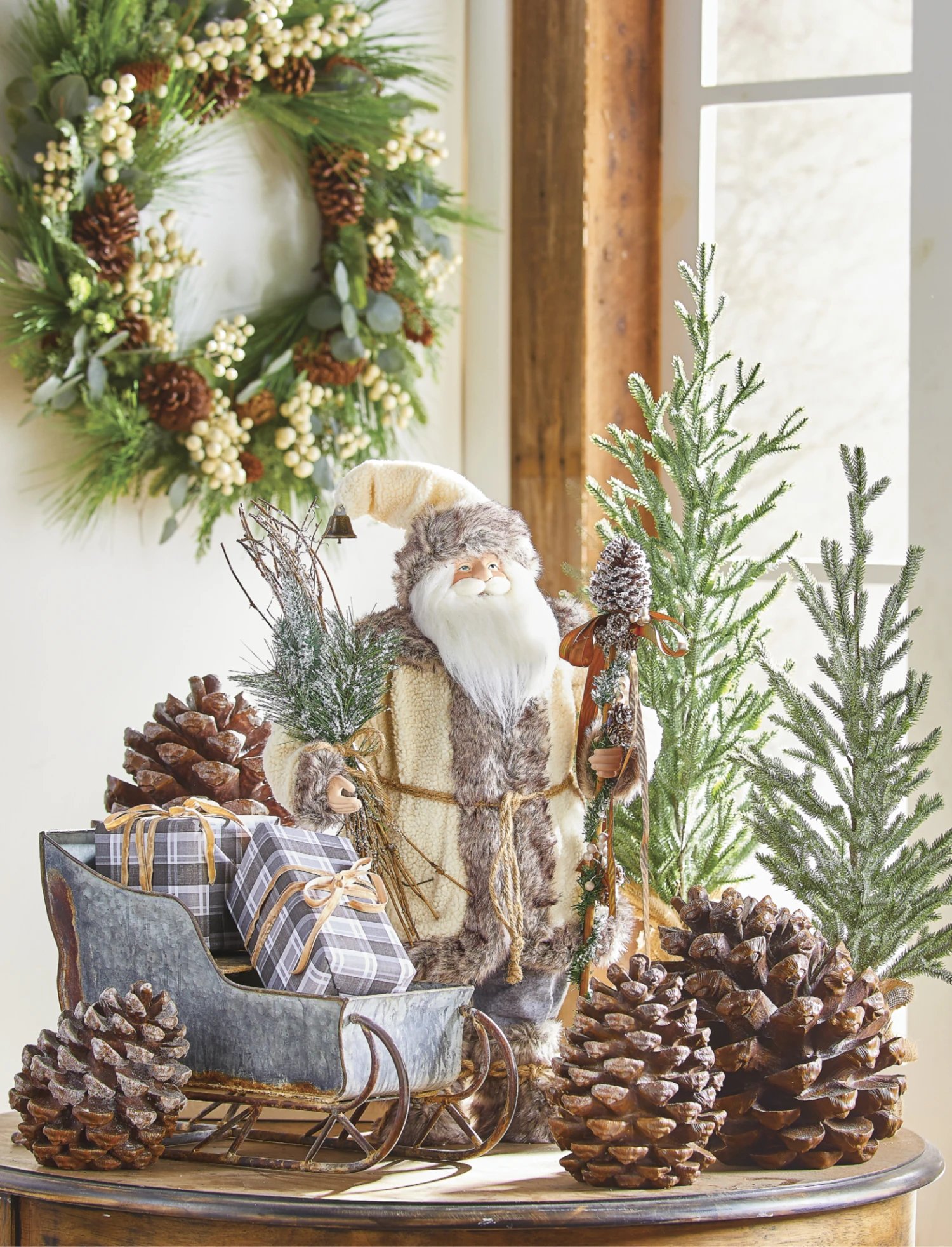 27 Inch Alpine Santa Figurine - NEW From RAZ 2 27 Inch Alpine Santa Figurine - NEW From RAZ - Image 2
