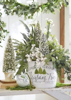 14 Inch Handled Bucket Local Grown Christmas Trees - Metal -King of Christmas 4111298 lifestyle