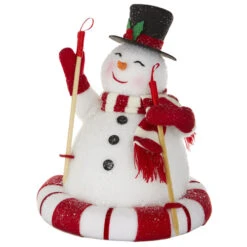 Snow Tubing Snowman - 11.75 Inch New 2023