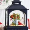 Cardinals On Watering Can Lighted Water Lantern Battery Operated
