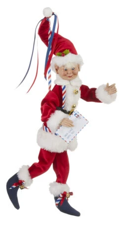 16 Inch Posable Elf With Letter To Santa