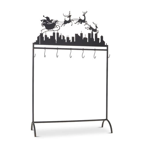 Stocking Holder Stand - Up On The Rooftop 50.5 Inch - NEW From RAZ 2023 2 Stocking Holder Stand - Up On The Rooftop 50.5 Inch - NEW From RAZ 2023 - Image 2