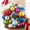 11 Inch Ball Wreath Ornament Multi Color - From RAZ New 2023