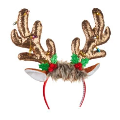 Reindeer Antler Headband - 15 Inch