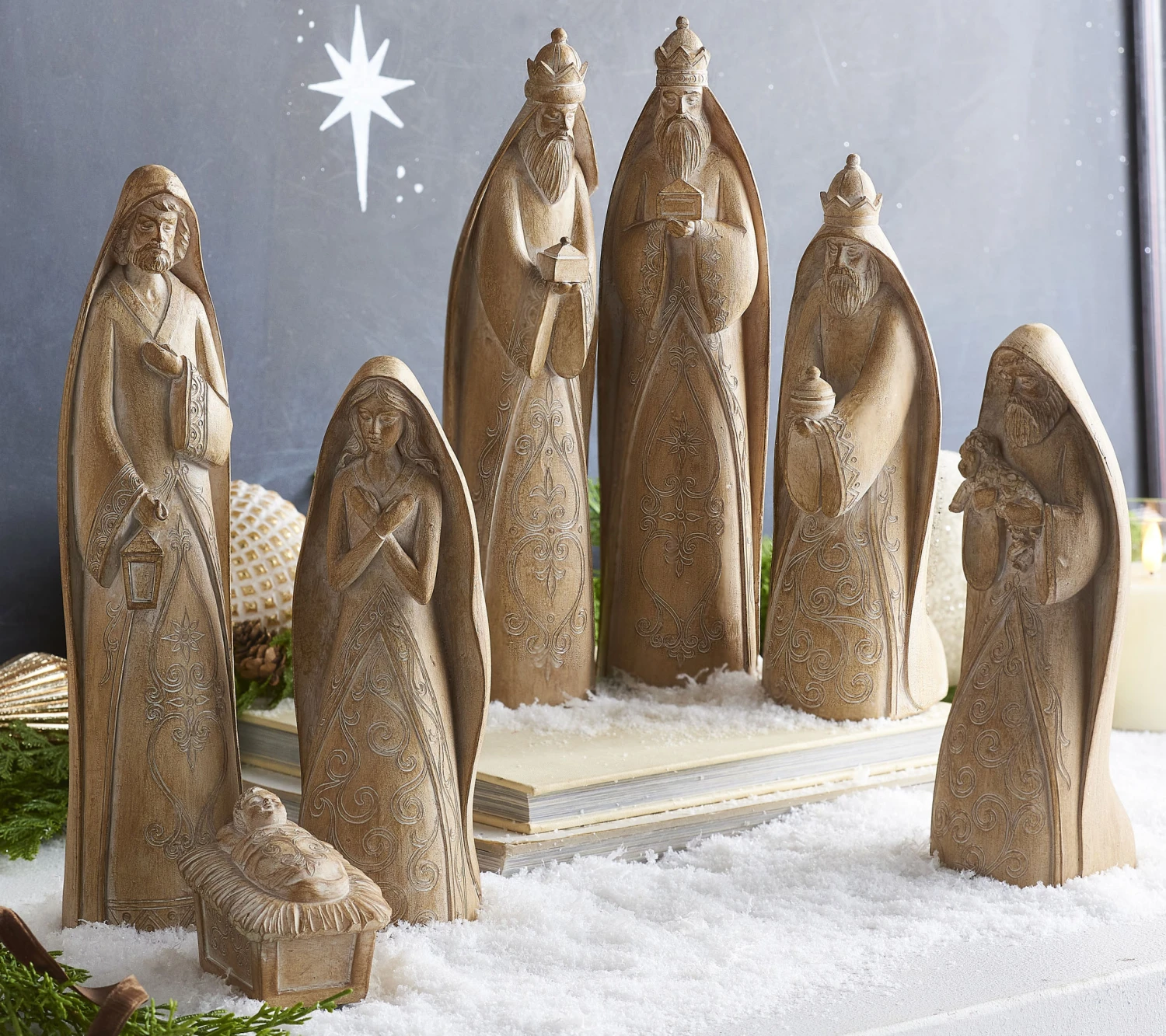 Natural Nativity Set Of 7 - NEW 2023 1 Natural Nativity Set Of 7 - NEW 2023