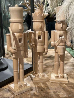 Nutcracker Wooden Figurines 15.5 Inch - Set Of 3 From RAZ 5 Nutcracker Wooden Figurines 15.5 Inch - Set Of 3 From RAZ -King of Christmas 4322902 lifestyle