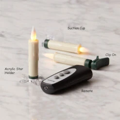 Clip On Christmas Tree Taper Candle / Window Candle Battery Operated Set-10 With Remote Control 11 Clip On Christmas Tree Taper Candle / Window Candle Battery Operated Set-10 With Remote Control -King of Christmas 84587 all