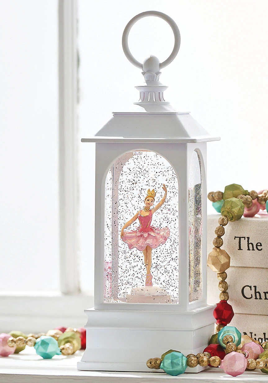 Animated Sugar Plum Fairy Ballerina Musical Lighted White Water Lantern 2 Animated Sugar Plum Fairy Ballerina Musical Lighted White Water Lantern - Image 2