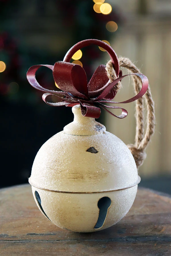 Metal Hanging Jingle Bell Ornament - 7.75 Inch RAZ 2 Metal Hanging Jingle Bell Ornament - 7.75 Inch RAZ - Image 2