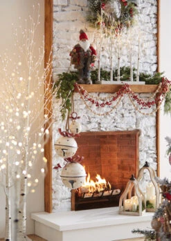 Metal Hanging Jingle Bell Ornament - 7.75 Inch RAZ 6 Metal Hanging Jingle Bell Ornament - 7.75 Inch RAZ -King of Christmas bells santa garland trees c