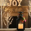 Holiday Flameless Candle Lantern With Pinecone Decor - 11 Inch