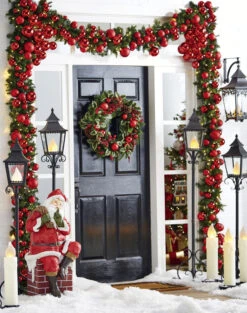 Large 6 Inch Candle Tip Flame Battery Operated Bulb 6 Large 6 Inch Candle Tip Flame Battery Operated Bulb -King of Christmas bulb at front door