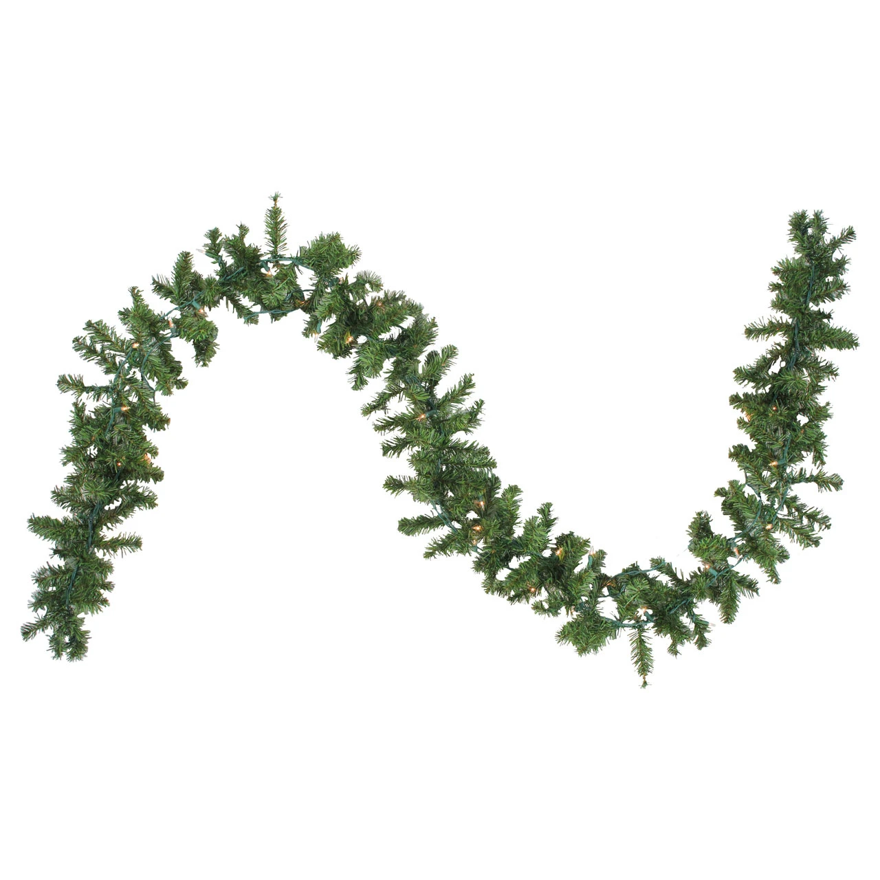 9 Foot X 10" Pre-Lit Canadian Pine Artificial Christmas Garland, 50 Clear Lights 1 9 Foot X 10" Pre-Lit Canadian Pine Artificial Christmas Garland, 50 Clear Lights