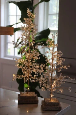 24 Inch Lighted Jeweled Acrylic Tree - 30 Lights -King of Christmas cry tree two