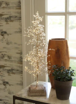24 Inch Lighted Jeweled Acrylic Tree - 30 Lights