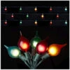 Kismet String Light 14 Feet - 15 Multi Color Lights On Green Wire - Connect Up To 8 Strands