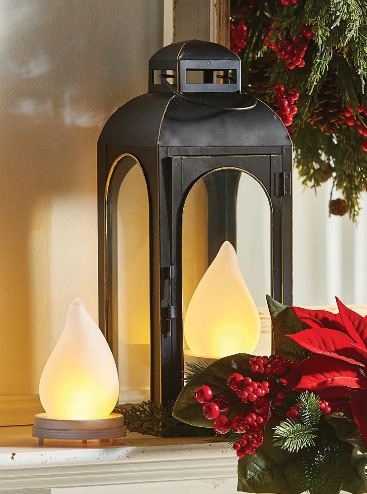 Large 6 Inch Candle Tip Flame Battery Operated Bulb 2 Large 6 Inch Candle Tip Flame Battery Operated Bulb - Image 2