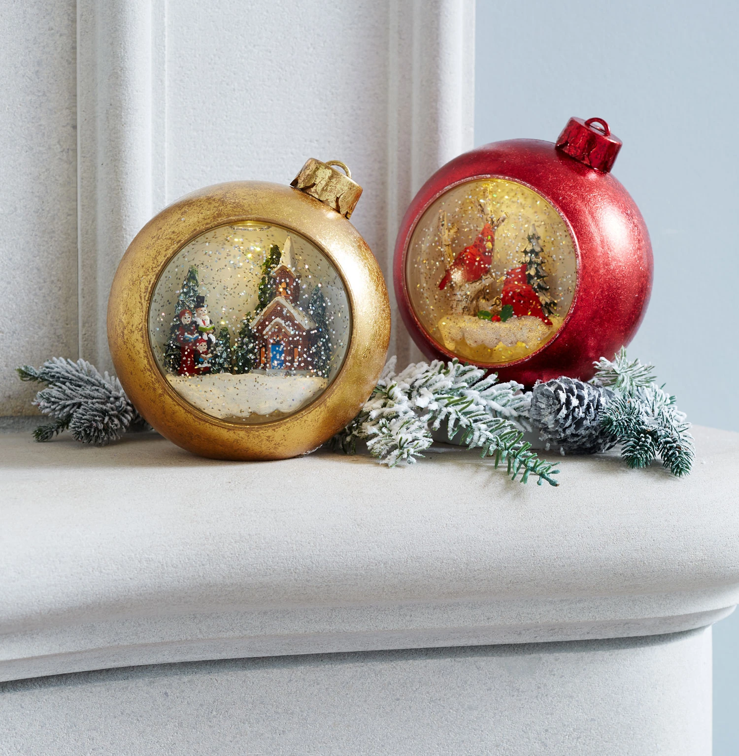 Lighted Musical Snow Globe With Carolers Ornament 2 Lighted Musical Snow Globe With Carolers Ornament - Image 2