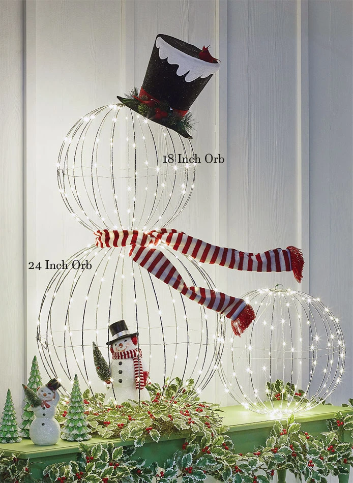 18 Inch Lighted Orb - 160 Warm White LED's 2 18 Inch Lighted Orb - 160 Warm White LED's - Image 2