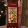 Nutcracker In English Phone Booth Lighted Water Lantern With Timer -10 Inch