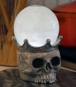 Halloween Skull Lighted Smoky Water Lantern Battery Operated