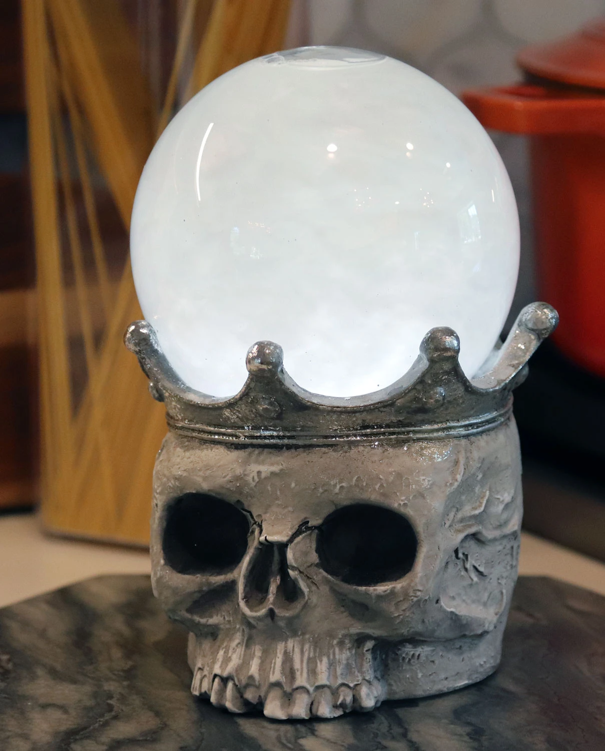 Halloween Skull Lighted Smoky Water Lantern Battery Operated 2 Halloween Skull Lighted Smoky Water Lantern Battery Operated - Image 2