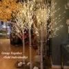 8 Foot White Birch Tree - 240 Warm White LED'S From The Light Garden