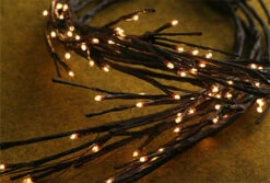 Electric Lighted Willow Garland - 96 Bulbs 5 Feet -King of Christmas will garland main
